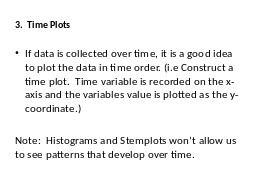 3.  Time Plots